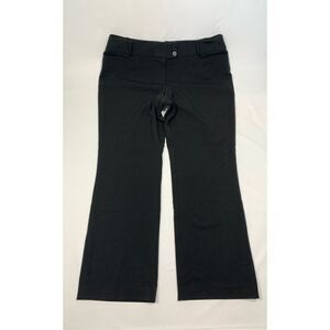 006 Rafaella curvy black flat front boot cut trouser size 16